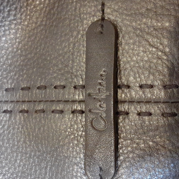 Cole Hahn Bronze Metallic Leather Hobo Bag - Picture 16 of 16